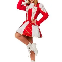 Showmeisje Dansmarietje, Rood Vrouw Kostuum