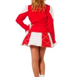 Showmeisje Dansmarietje, Rood Vrouw Kostuum -Cosplaykostuum Winkel 4368 3 4
