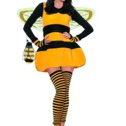 Zoemend Zacht Bijtje Fleece Vrouw Kostuum