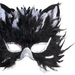 Oogmasker Kat Met Veren