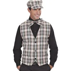 Vest Schotse Ruit Beige -Cosplaykostuum Winkel 9310b c 9