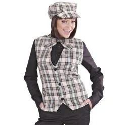 Vest Schotse Ruit Beige -Cosplaykostuum Winkel 9310b h 9