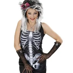 Handschoenen Spinnenweb Met Diamant Schedel -Cosplaykostuum Winkel 9382s f 2