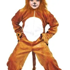 Bruine Simba Leeuw Jumpsuit Kind Kostuum