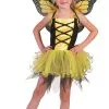 Gele Vlinder Villeintje Meisje Kostuum