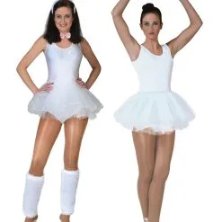 Ballerina Vrouw Wit Kostuum