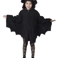 Snoezelige Zwarte Cape Kind Kostuum