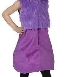 Paarse Wollige Wolf Kind Kostuum