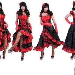 Fantastische Fanny Texas Saloon Vrouw Kostuum