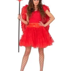 Rode Petticoat Duveltje Vrouw