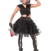 Zwarte Glitter Petticoat Vrouw