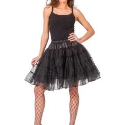 Zwarte Glitter Petticoat Vrouw -Cosplaykostuum Winkel fun 2020 508507 5 14