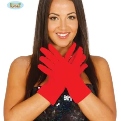 Opvallende Rode Handschoenen 25 Centimeter