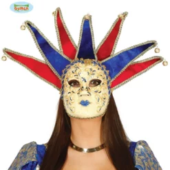 Venetiaans Masker Harlekijn Met Belletjes