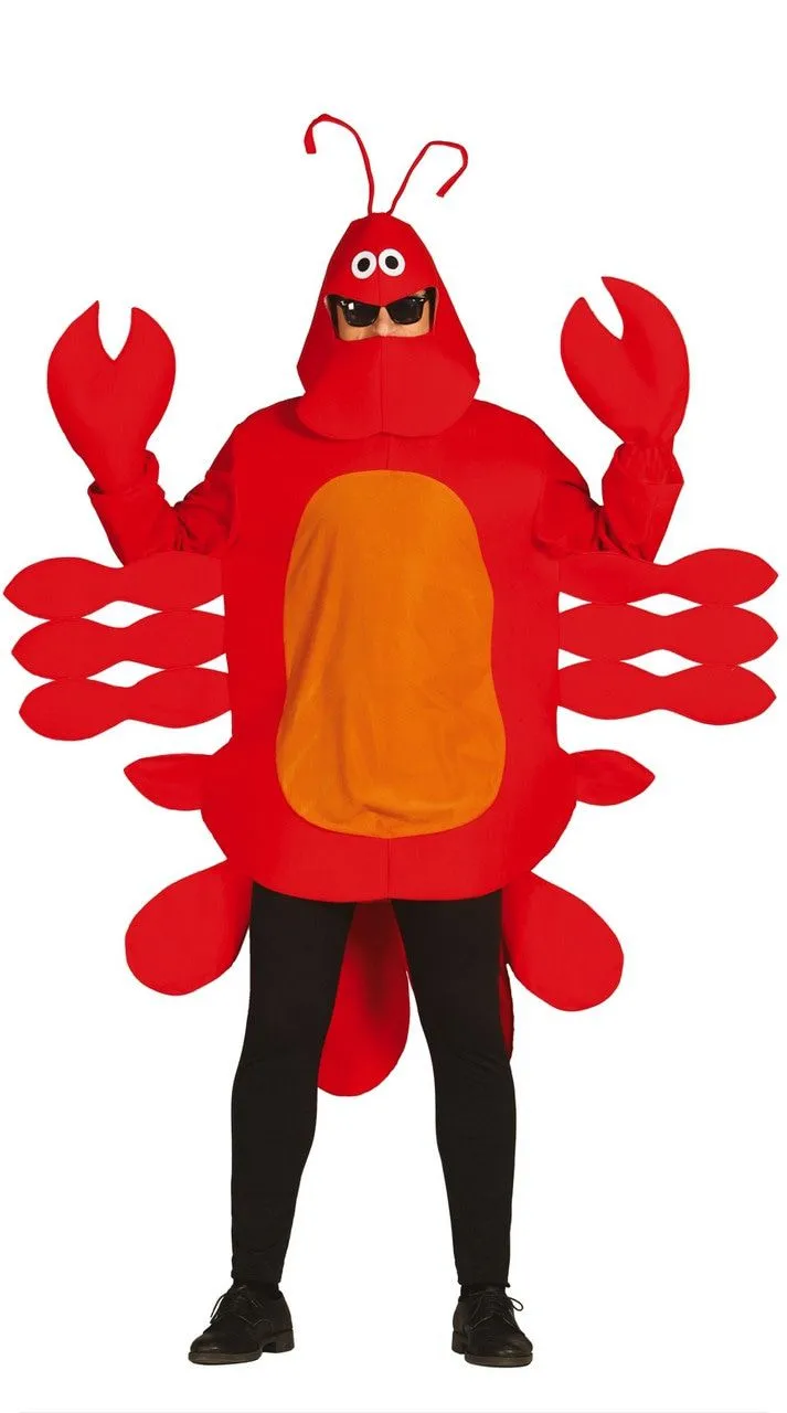Vuurrode Kreeft Kostuum 1 Vuurrode Kreeft Kostuum