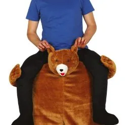 Op De Schouders Van Een Beer Kostuum