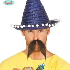 Kleine Sombrero Blauw Met Bolletjes Felipe