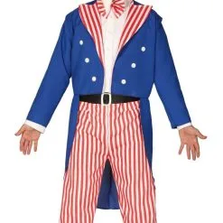 Uncle Sam Trots Op Amerika Man Kostuum
