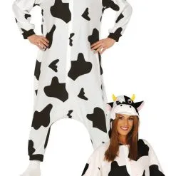 Zwarte Witte Melk Koe Kostuum
