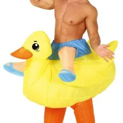 Dobberen Op Een Badeend Kostuum