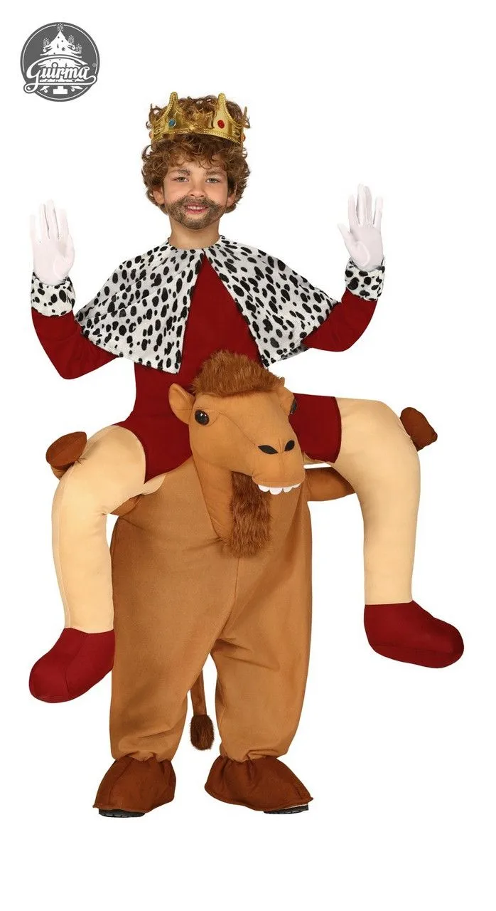 Driekoningen Caspar Op Een Kameel Kerstfeest Kind Kostuum 1 Driekoningen Caspar Op Een Kameel Kerstfeest Kind Kostuum