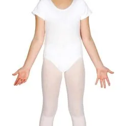 Witte Body Ballerina Dansvoorstelling Meisje Kostuum