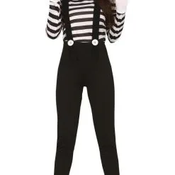 Zwart Wit Kampioen In Gebarentaal Vrouw Kostuum