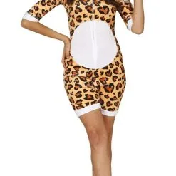 Lazy Luipaard Korte Jumpsuit Vrouw Kostuum