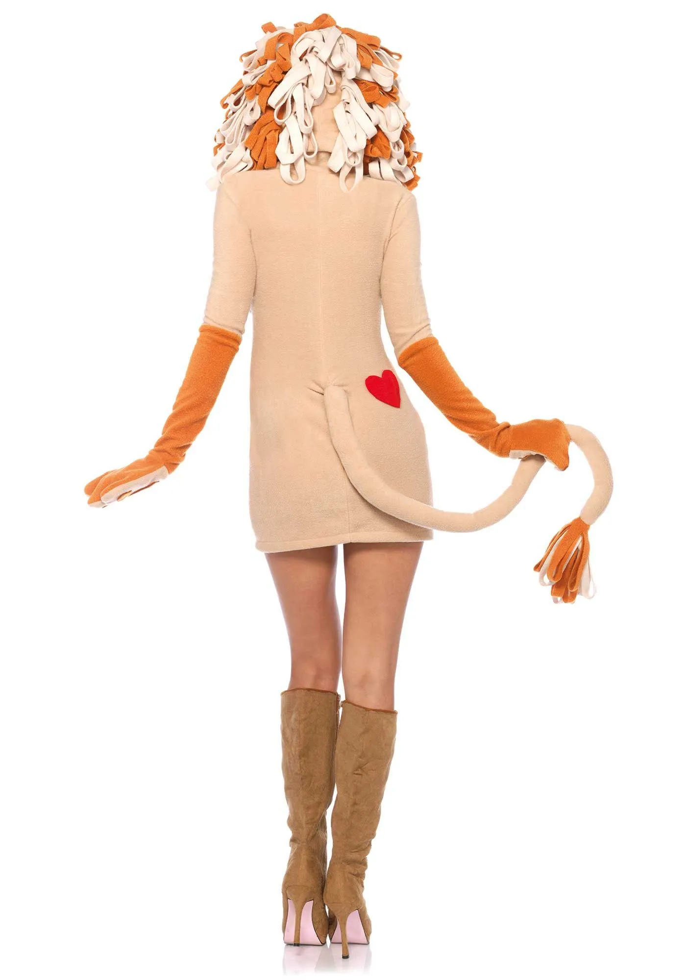 Lieve Fleece Leeuw Jurk Vrouw 2 Lieve Fleece Leeuw Jurk Vrouw - Afbeelding 2