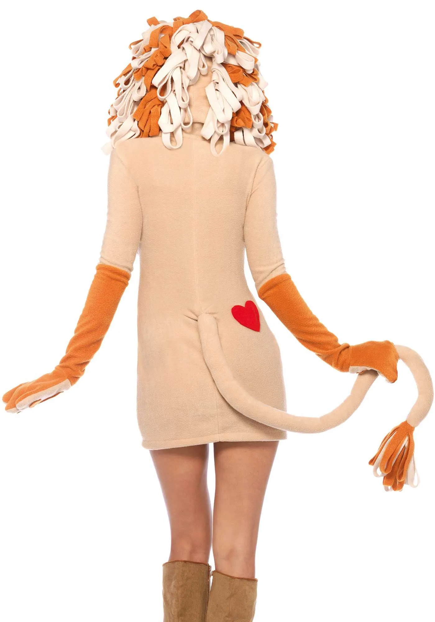 Lieve Fleece Leeuw Jurk Vrouw 4 Lieve Fleece Leeuw Jurk Vrouw - Afbeelding 4