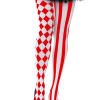 Harlekijn Print Panty Ruit Streep