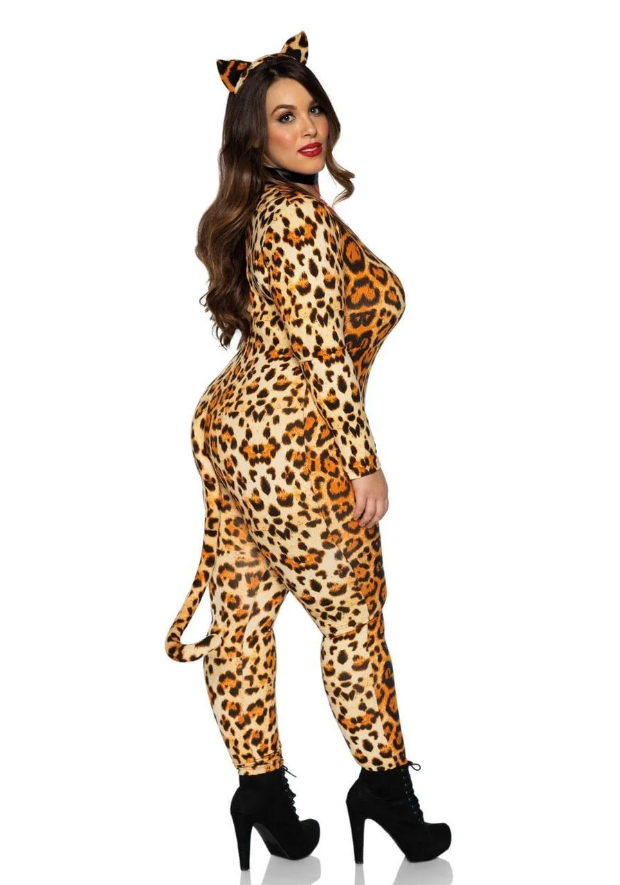Listige Luipaard Op De Loer Plus Size Vrouw Kostuum 2 Listige Luipaard Op De Loer Plus Size Vrouw Kostuum - Afbeelding 2