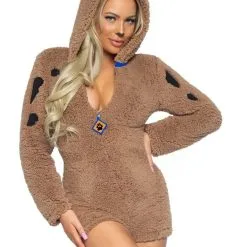 Knuffelige Zachte Puppy Vrouw Kostuum