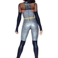 Katachtige Zilveren Superschurk Vrouw Kostuum -Cosplaykostuum Winkel leg 2021 86996 065 5 8