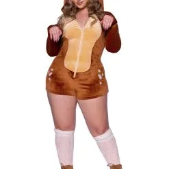 Springerig Bronstig Hertje Plus Size Vrouw Kostuum -Cosplaykostuum Winkel leg 2022 87099x 077 3 3