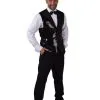 Vest Showman Theater Zwarte Pailletten