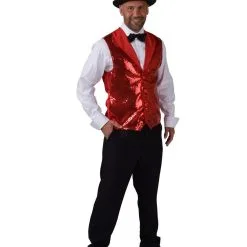 Vest Showman Theater Rode Pailletten