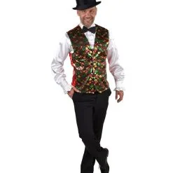 Gilet Showmaster Sterren Pailletten Bont Man