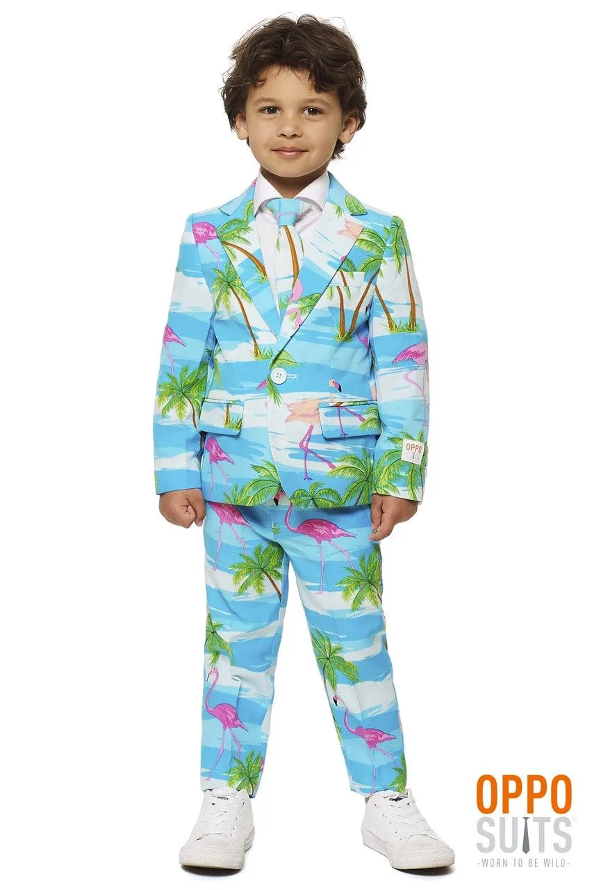 Tropisch Flaminguy Jongen Kostuum 5 Tropisch Flaminguy Jongen Kostuum - Afbeelding 5