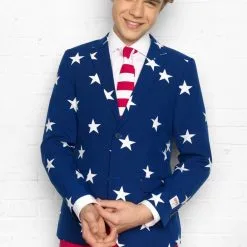 Stars & Stripes USA Tiener Jongen Kostuum 11 Stars & Stripes USA Tiener Jongen Kostuum -Cosplaykostuum Winkel ostb 0012 7 10