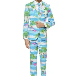 Tropisch Flaminguy Tiener Jongen Kostuum