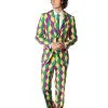 Harleking Ruiten Opposuit Kostuum Man