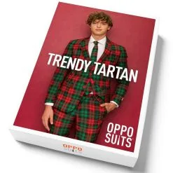 Trendy Tartan Kerst Kleuren Man Kostuum -Cosplaykostuum Winkel osui 0098 2 14