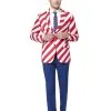 USA United Stripes Opposuit Man Kostuum