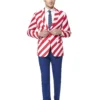 USA United Stripes Opposuit Man Kostuum