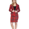 Schotse Lumberjackie Opposuit Vrouw Kostuum