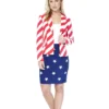 USA American Woman Opposuit Vrouw Kostuum