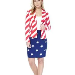 USA American Woman Opposuit Vrouw Kostuum