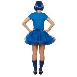 Fleurige Blauwe Petticoat Karina Vrouw Kostuum -Cosplaykostuum Winkel p0605074 3 2