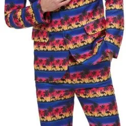 Tropische Zonsondergang Flamingo Man Kostuum -Cosplaykostuum Winkel smf2019 51037 2 20
